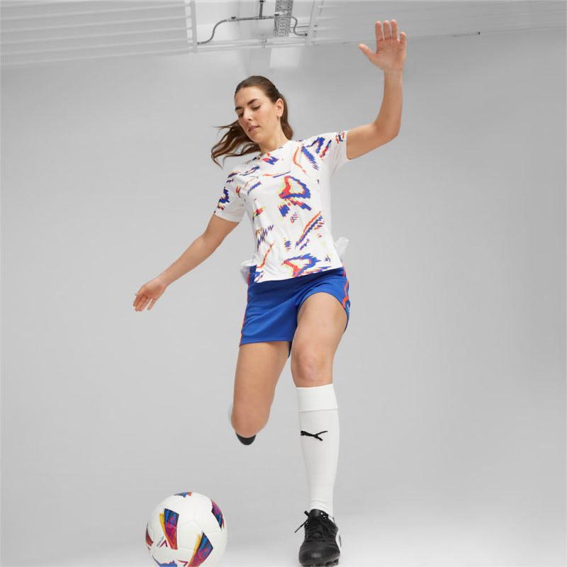 Puma | Women's individualBLAZE Soccer Shorts - Royal Sapphire-Fire Orchid