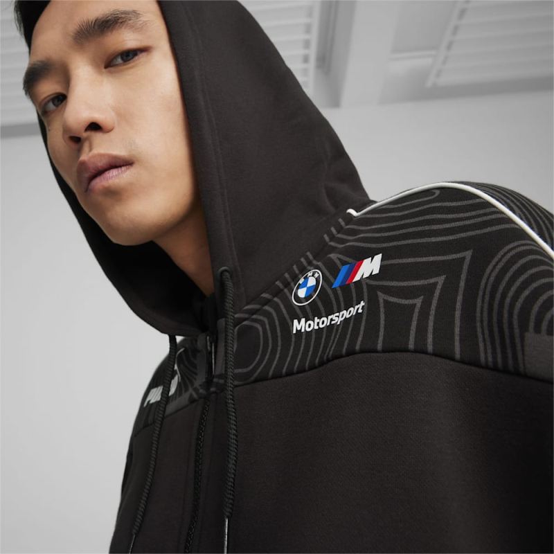 Puma | Men's BMW M Motorsport SDS Motorsports Hooded Sweat Jacket - Black