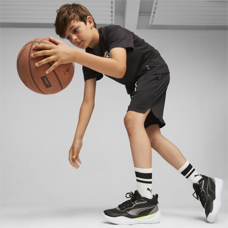 Puma | Boys Trash Talk Basketball Big Kids Tee - Black