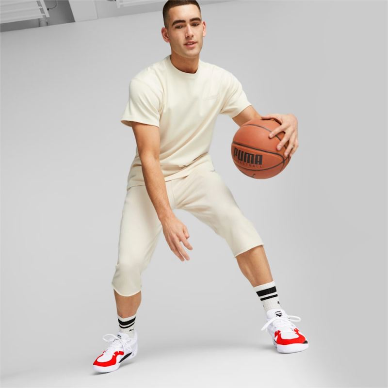 Puma | Men's Above the Clouds Basketball Knit Pant - Alpine Snow