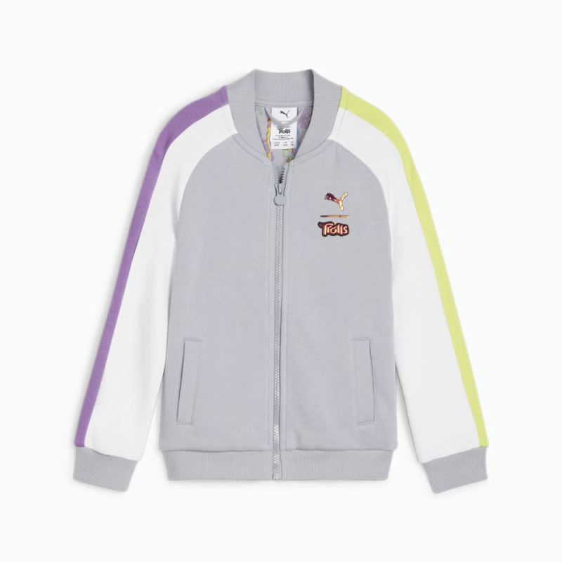 Puma | Girls Puma | Girls x TROLLS Little Kids T7 Track Jacket - Gray Fog