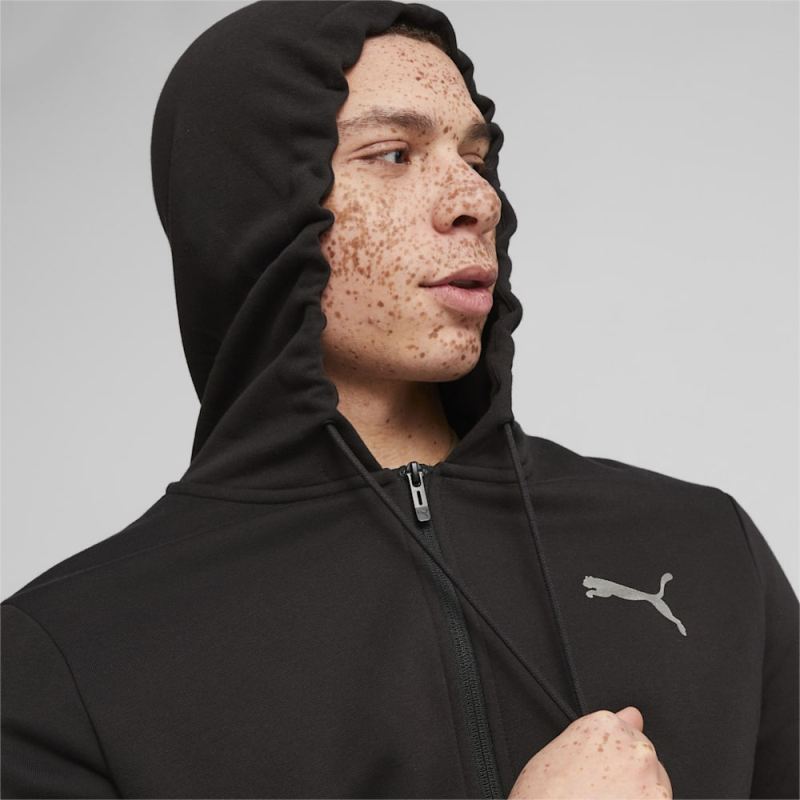 Puma | Men's ESS+ Full Zip Hoodie - Black