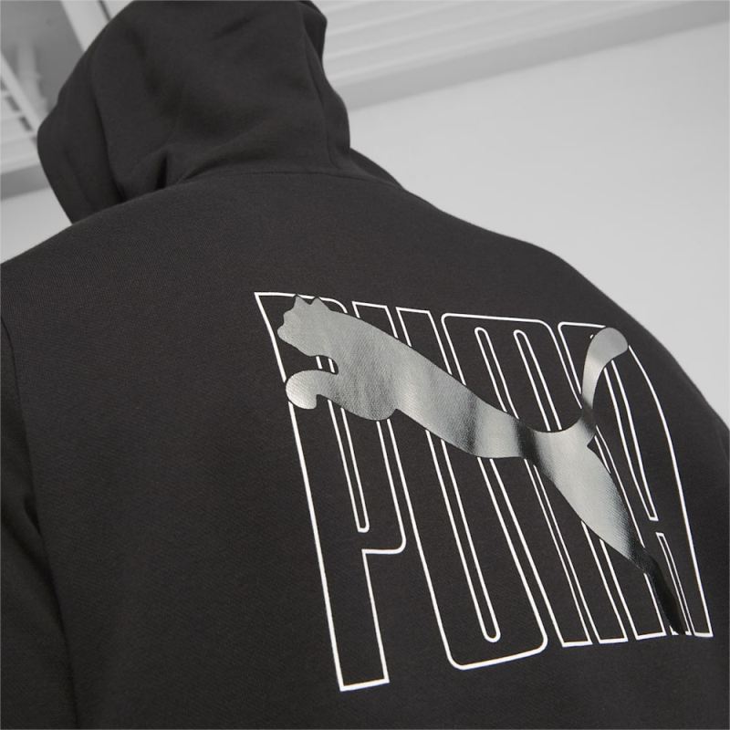 Puma | Men's ESS+ Full Zip Hoodie - Black