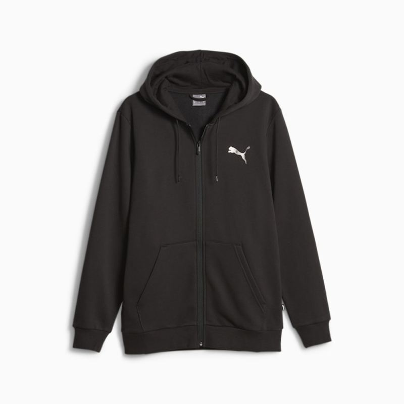 Puma | Men's ESS+ Full Zip Hoodie - Black