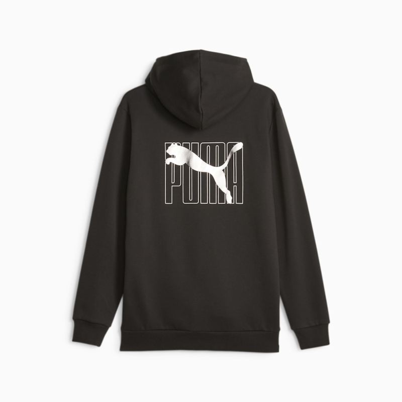 Puma | Men's ESS+ Full Zip Hoodie - Black