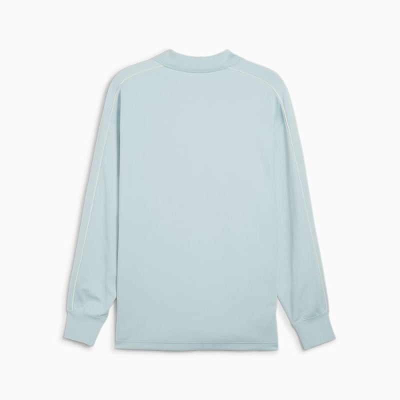 Puma | Men's T7 Polo Sweatshirt - Turquoise Surf