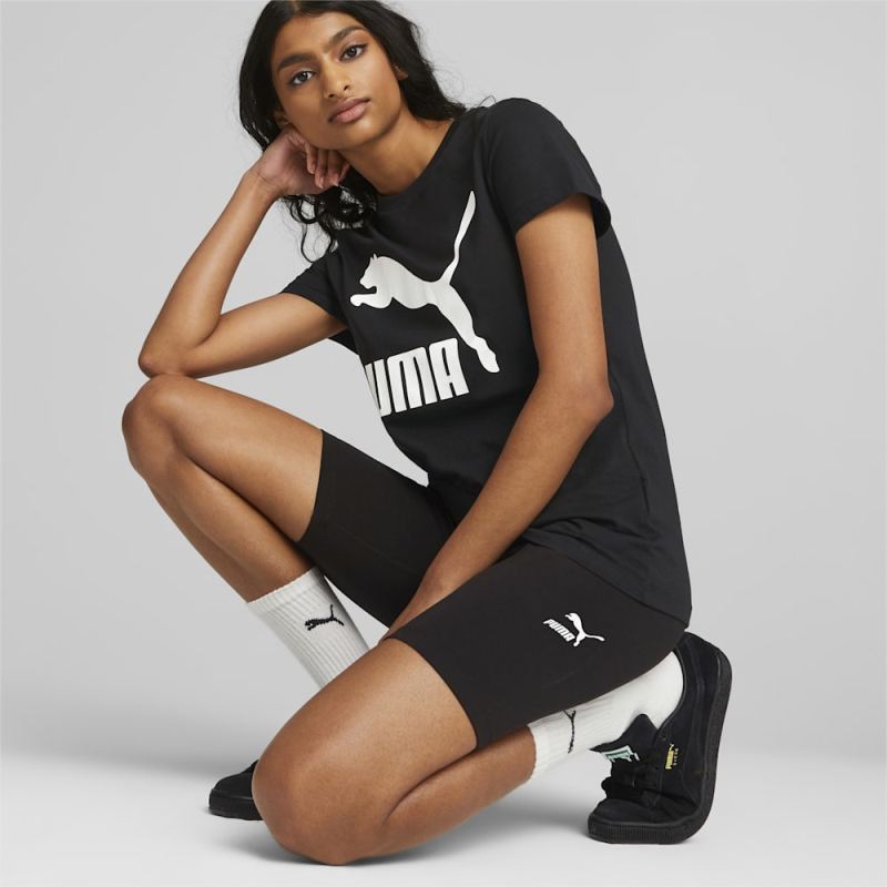 Puma | Women's CLASSICS Short Leggings - Black