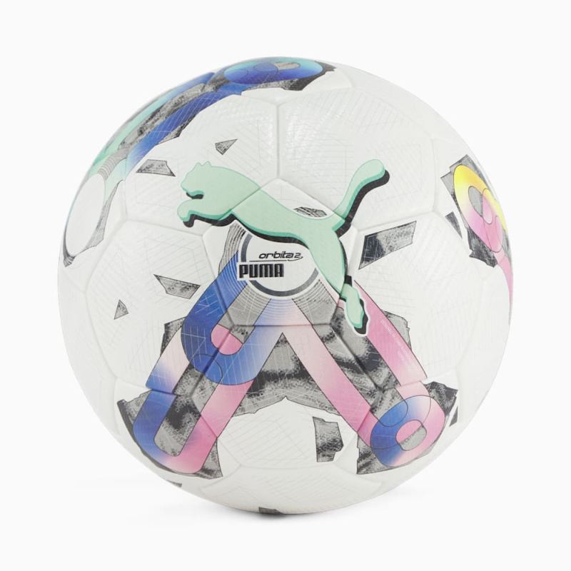 Puma | Women's Orbita 2 TB FQP Soccer Ball - White-multi colour