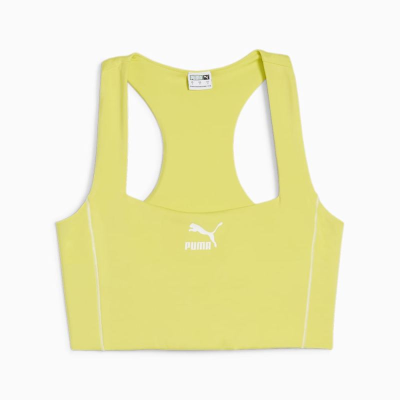 Puma | Women's T7 Crop Top - Lime Sheen