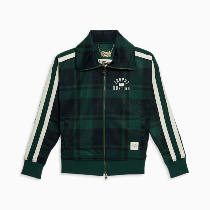 Puma | Women's x TROPHY HUNTING Basketball Jacket - Malachite-AOP