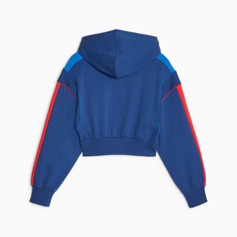 Puma | Women's BMW M Motorsport MT7 Cropped Sweatshirt - Pro Blue-M Color