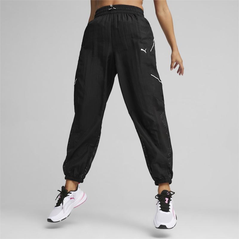 Puma | Women's FIT "Move" Knitted Training Pants - Black - Click Image to Close