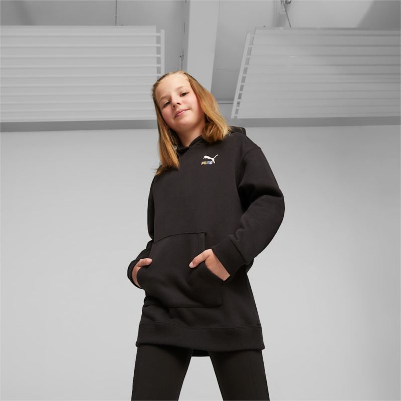 Puma | Girls Classics Sweater Weather Big Kids Hoodie - Black