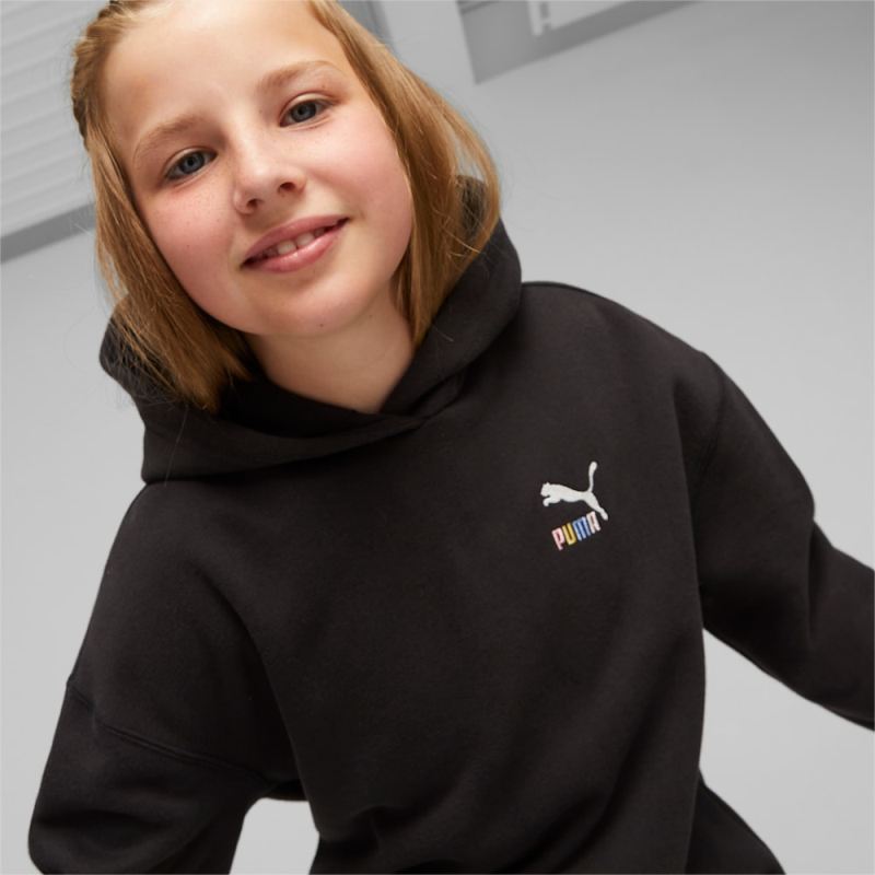 Puma | Girls Classics Sweater Weather Big Kids Hoodie - Black