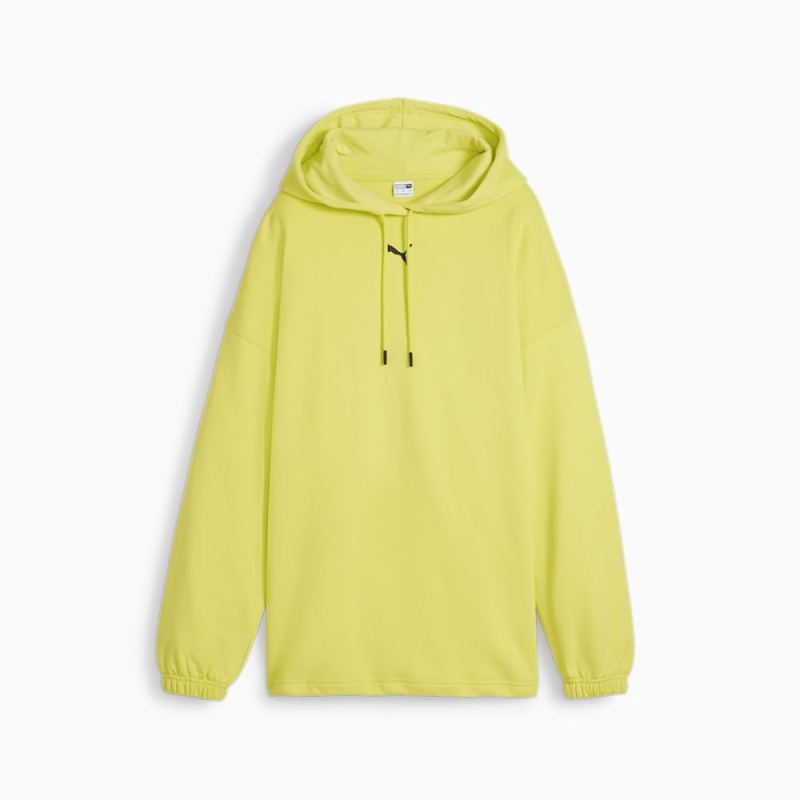 Puma | Women's DARE TO Oversized Hoodie - Lime Sheen