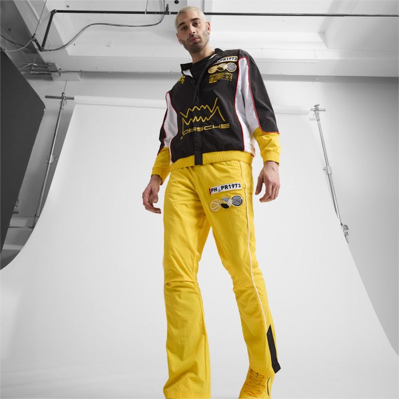 Puma | Men's x PORSCHE Basketball Woven Pants - Sport Yellow-Black