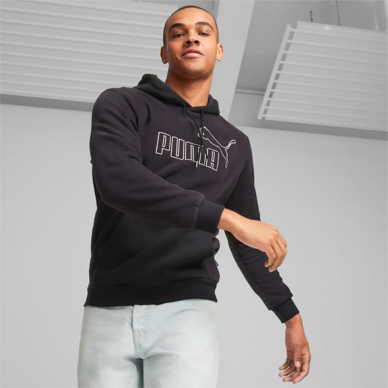 Puma | Men's Essentials Polar Fleece Hoodie - Black