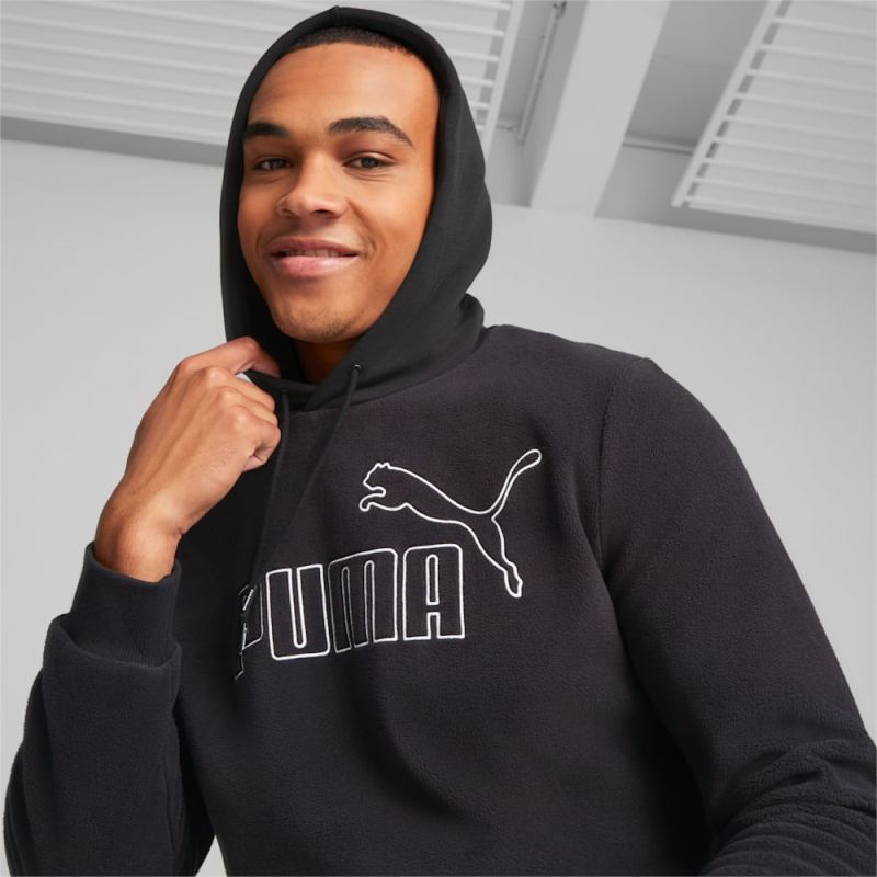 Puma | Men's Essentials Polar Fleece Hoodie - Black