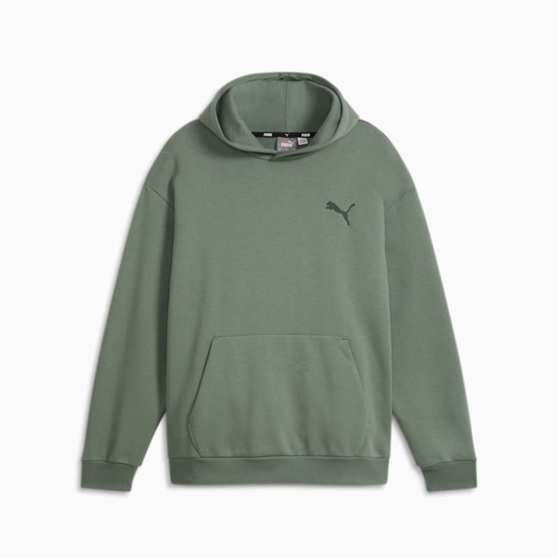 Puma | Men's Elevated Full Length Hoodie - Eucalyptus