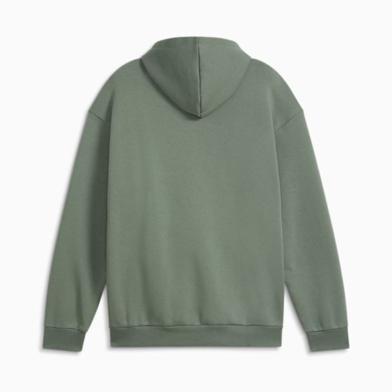 Puma | Men's Elevated Full Length Hoodie - Eucalyptus