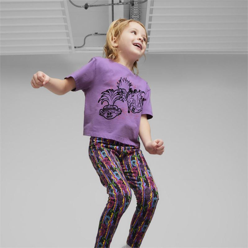 Puma | Girls Puma | Girls x TROLLS Little Kids Graphic Tee - Ultraviolet