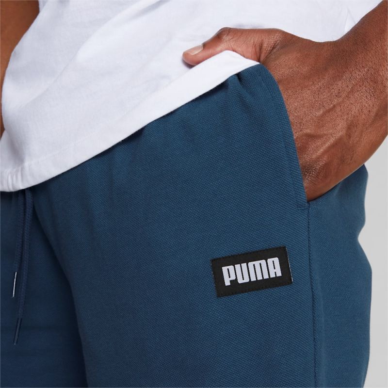 Puma | Men's Logo Shorts - Dark Denim