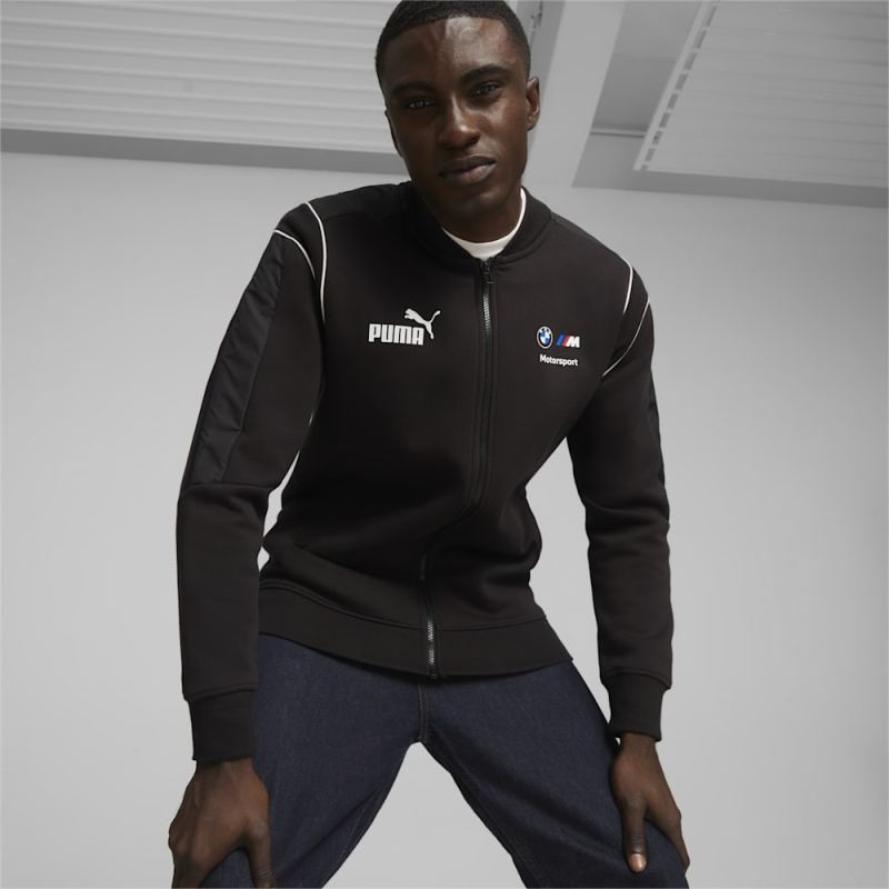 Puma | Men's BMW M Motorsport MT7 Sweat Jacket - Black - Click Image to Close