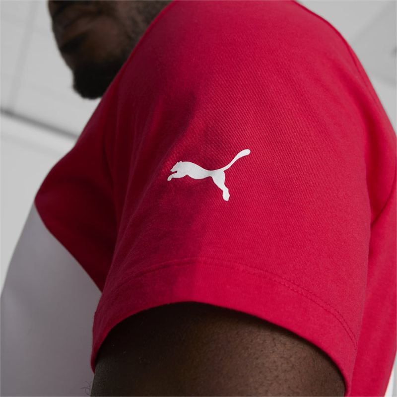 Puma | Men's Oversized Logo Tee - For All Time Red