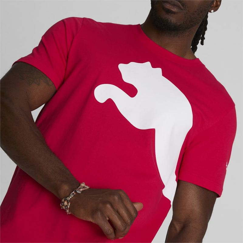 Puma | Men's Oversized Logo Tee - For All Time Red