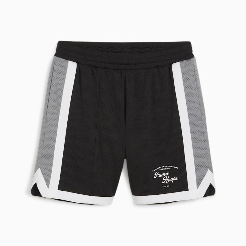 Puma | Men's SHOWTIME Puma | Men's HOOPS Basketball Mesh Shorts - Black