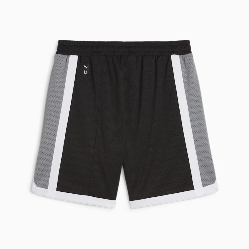 Puma | Men's SHOWTIME Puma | Men's HOOPS Basketball Mesh Shorts - Black