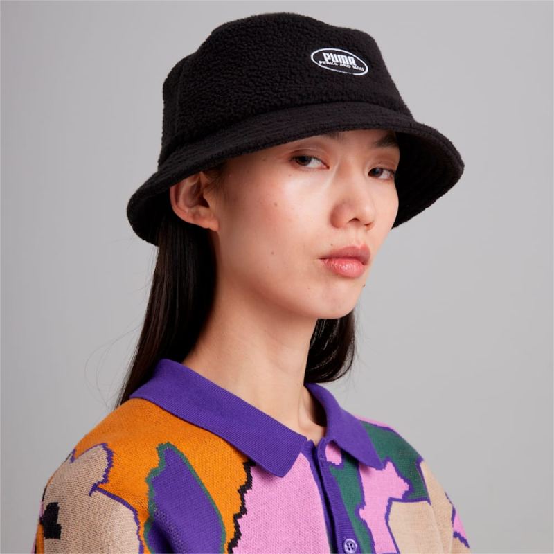 Puma | Women's x PERKS AND MINI Sherpa Bucket Hat - Black