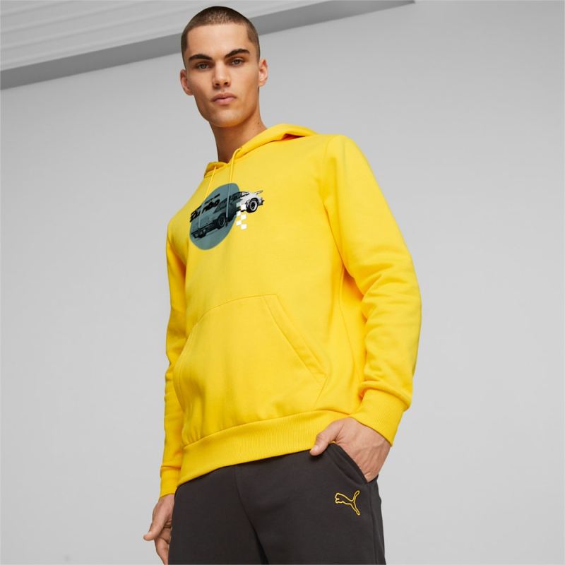 Puma | Men's Porsche Legacy Sweatshirt - Sport Yellow