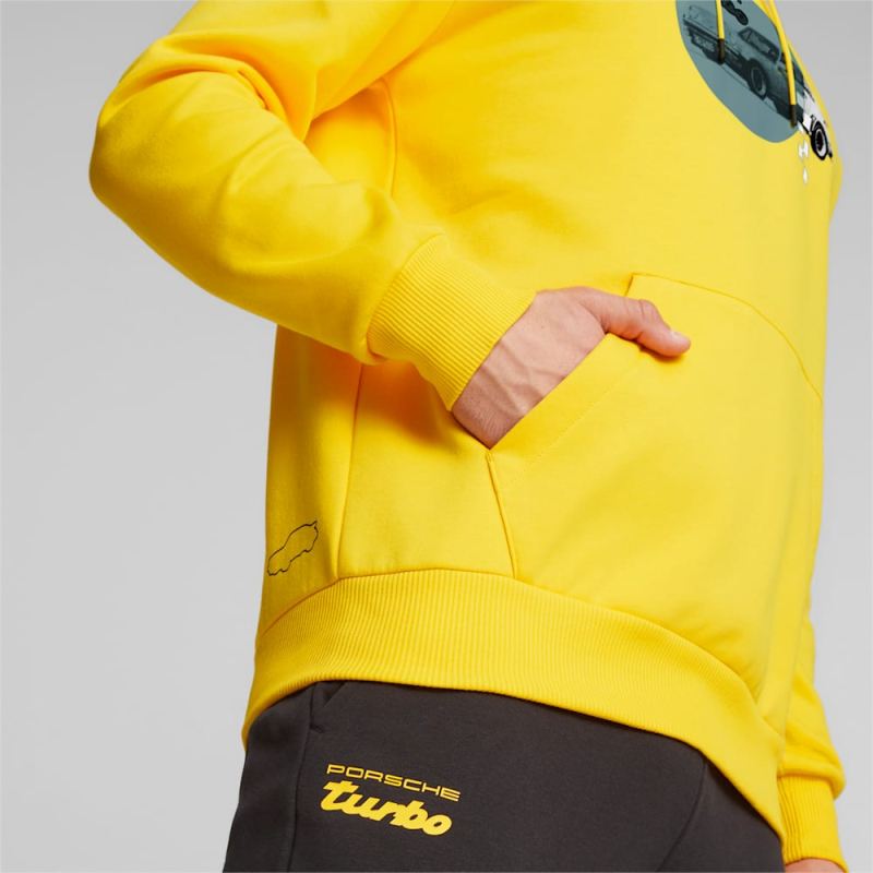 Puma | Men's Porsche Legacy Sweatshirt - Sport Yellow