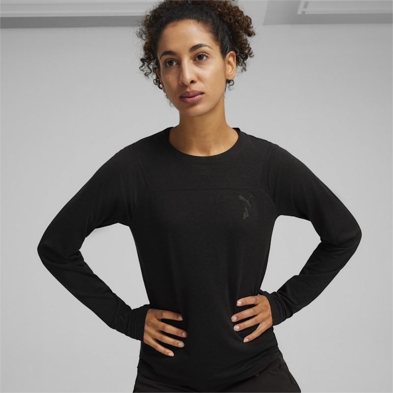 Puma | Women's SEASONS Long Sleeve Shirt - Black