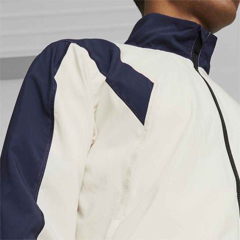 Puma | Men's FIT Full-Zip Woven Training Jacket - Alpine Snow-Navy