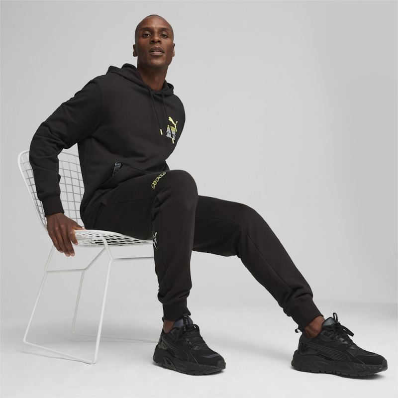 Puma | Men's BRAND LOVE Graphic Hoodie - Black