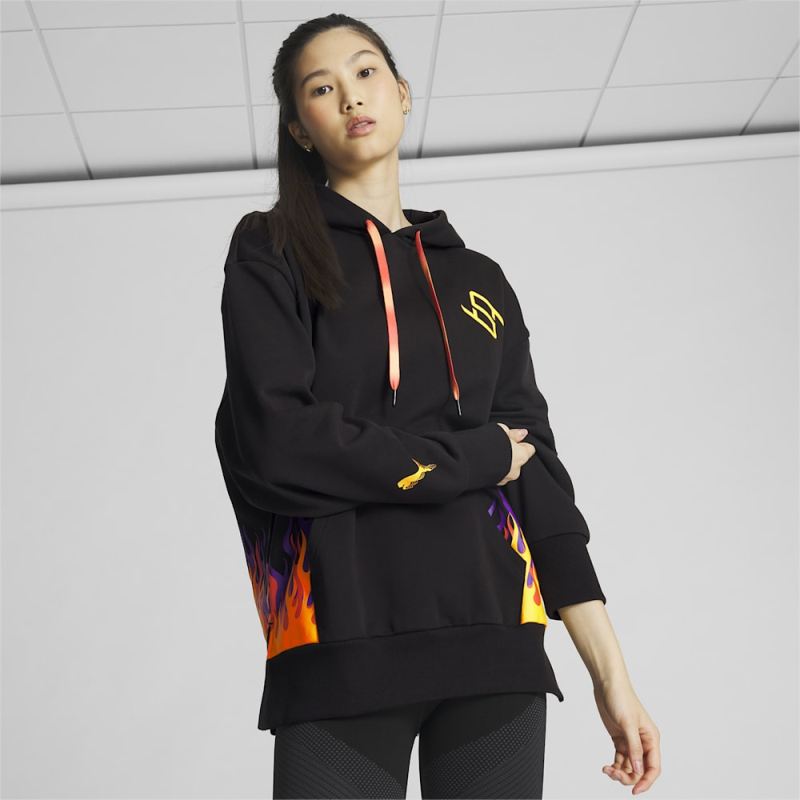 Puma | Women's STEWIE x FIRE Basketball Hoodie - Black