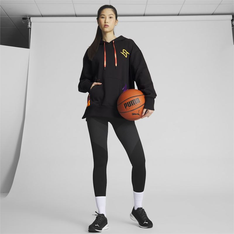 Puma | Women's STEWIE x FIRE Basketball Hoodie - Black