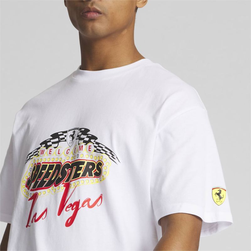 Puma | Men's Scuderia Ferrari Race Garage Crews Las Vegas Tee - White