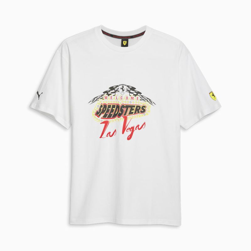 Puma | Men's Scuderia Ferrari Race Garage Crews Las Vegas Tee - White