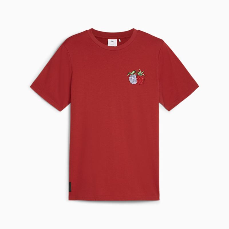 Puma | Men's x ONE PIECE Graphic Tee - Club Red