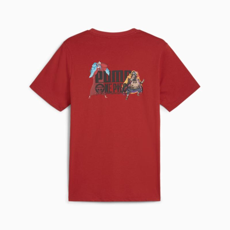 Puma | Men's x ONE PIECE Graphic Tee - Club Red