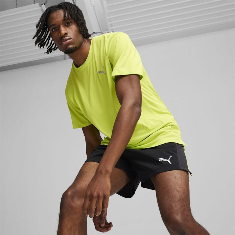 Puma | Men's RUN FAVORITE Tee - Lime Pow