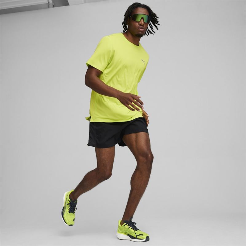 Puma | Men's RUN FAVORITE Tee - Lime Pow