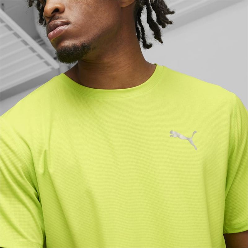 Puma | Men's RUN FAVORITE Tee - Lime Pow