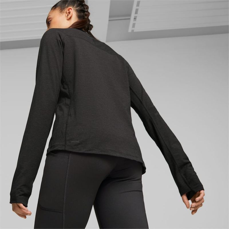 Puma | Women's SEASONS Long Sleeve Tee - Black