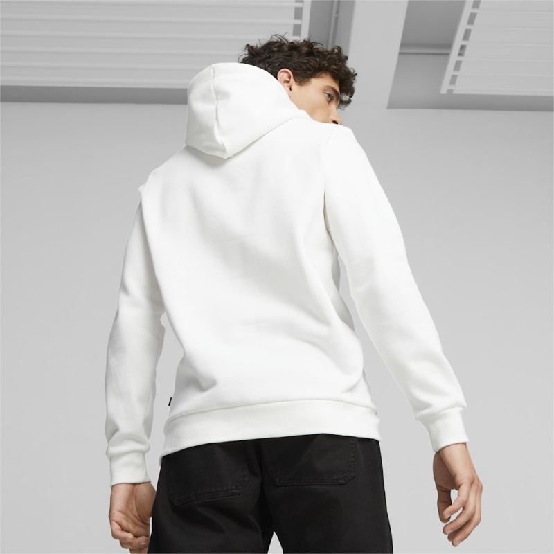 Puma | Men's ESS+ Logo Lab Hoodie - White