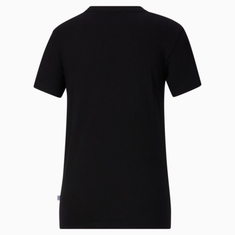 Puma | Women's Line Up Script Tee - Black