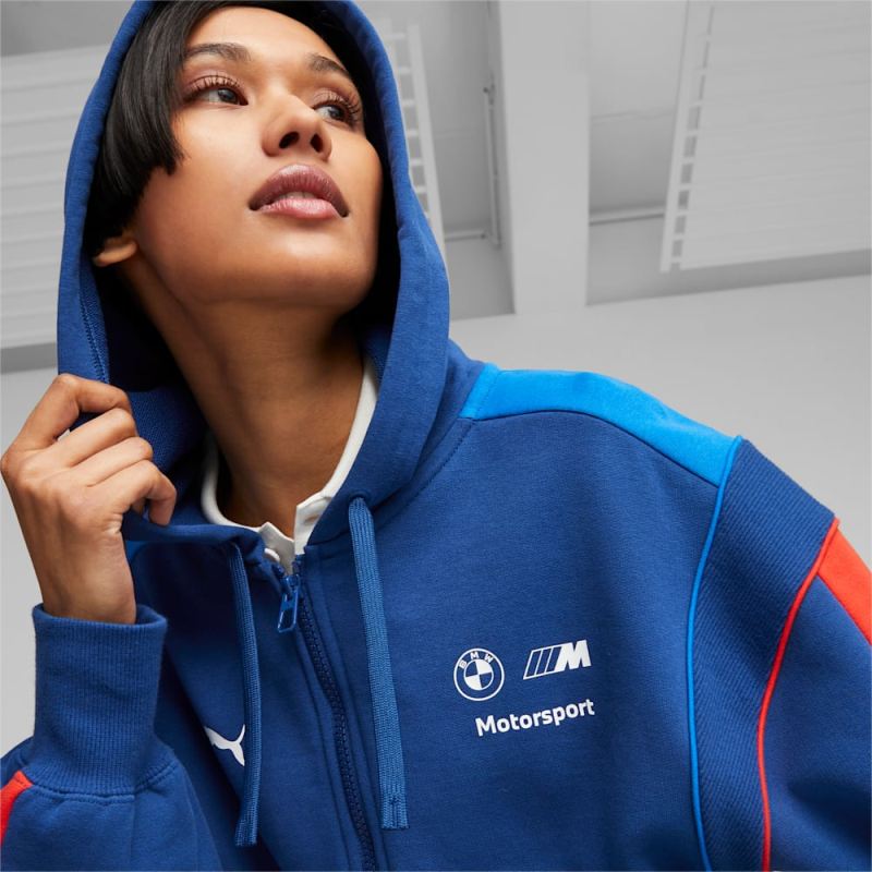 Puma | Women's BMW M Motorsport MT7 Cropped Sweatshirt - Pro Blue-M Color